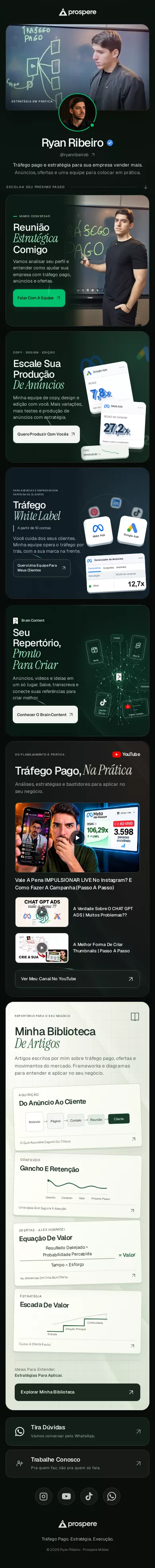 Prévia completa da página de links de Ryan Ribeiro